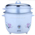 Drum type rice cooker with steamer